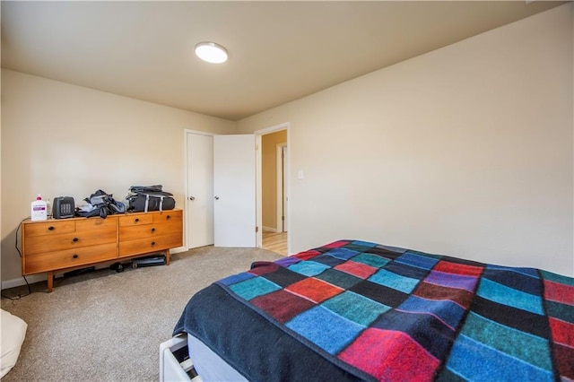 bedroom featuring carpet flooring