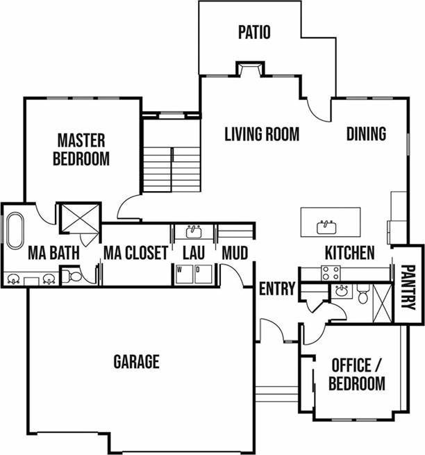 18405 Caenen St, Overland Park, KS 66013 - home floor plan