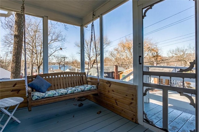 view of sunroom / solarium