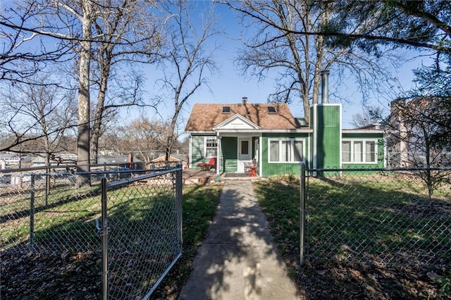 view of front of property