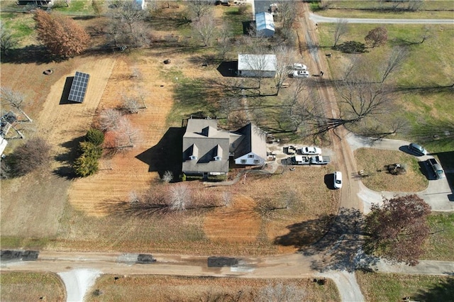 drone / aerial view featuring a rural view