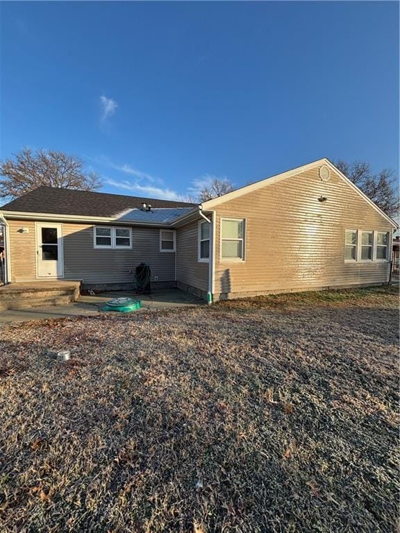 back of house featuring a patio area