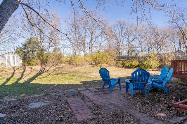 view of yard with a patio