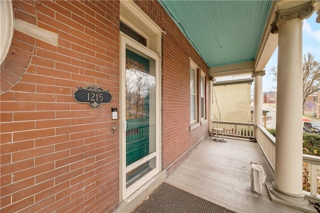 balcony with a porch