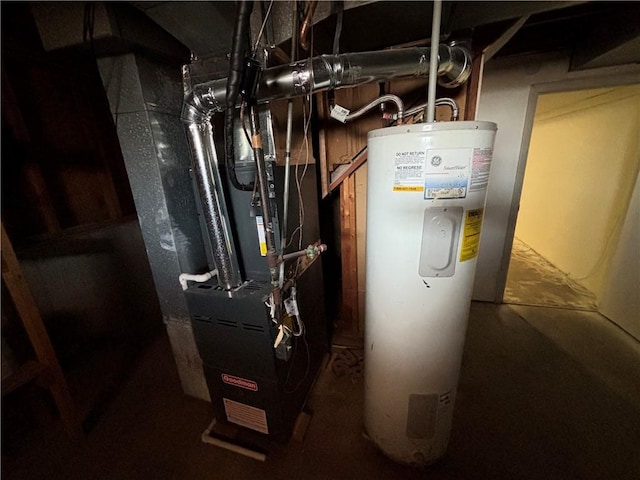 utilities featuring electric water heater