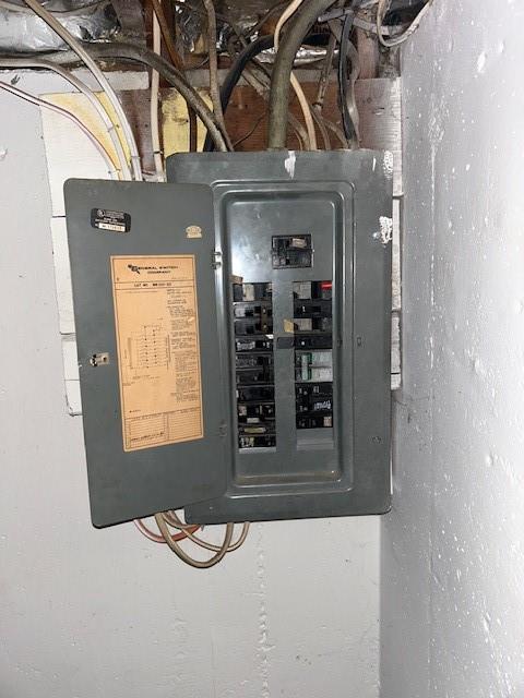 utility room with electric panel