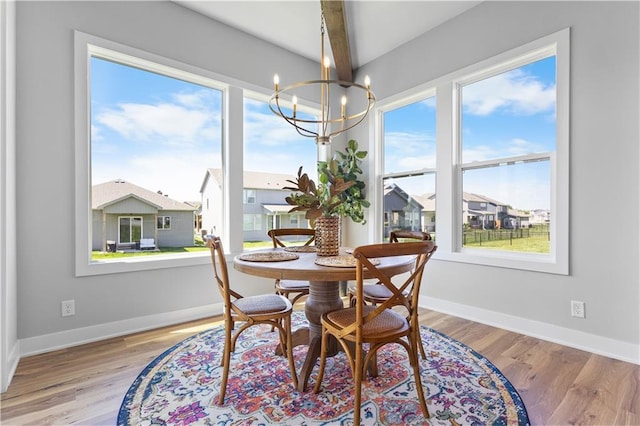 1515 SW Arbor Park Dr, Lees Summit, MO 64082 - dining room with healthy amount of natural light, a chandelier, and baseboards