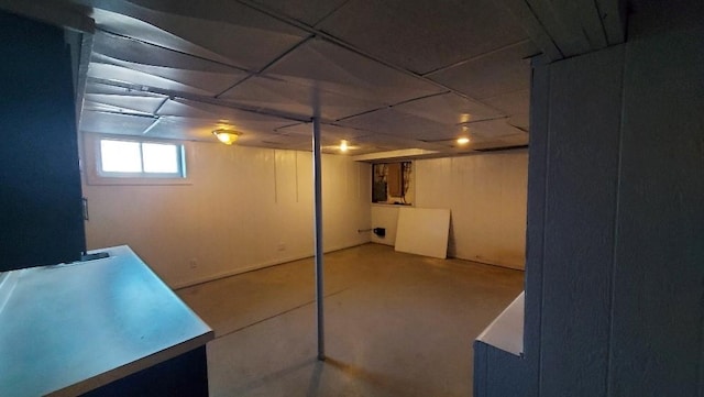 view of basement