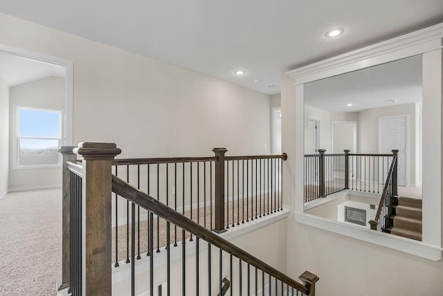 17165 W 164th Ter, Olathe, KS 66062 - corridor featuring an upstairs landing, carpet flooring, and recessed lighting