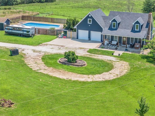 birds eye view of property