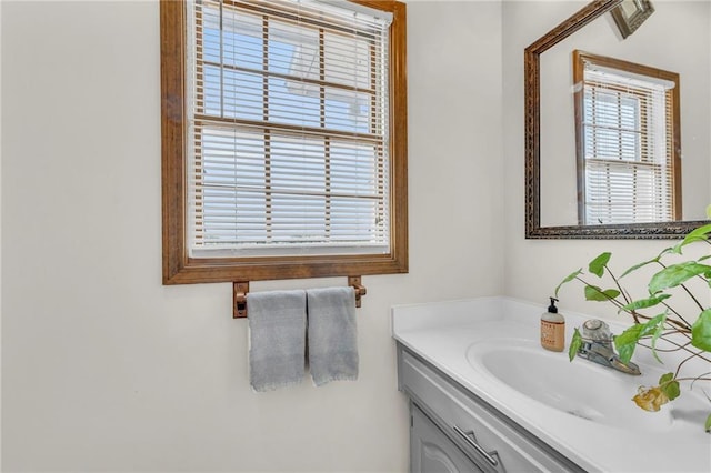 bathroom with vanity