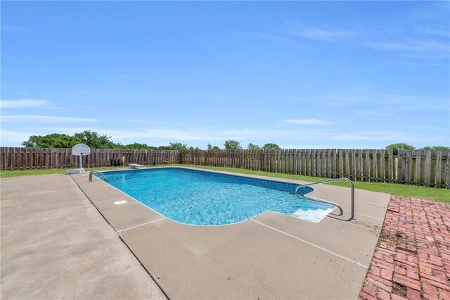 view of pool with a patio area