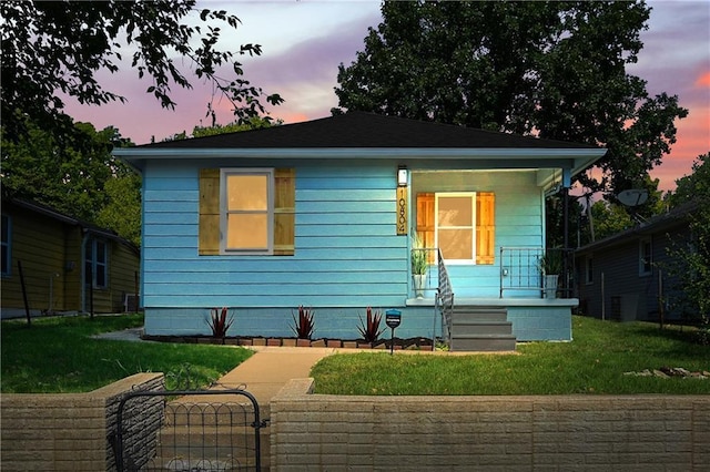 view of front of house with a porch