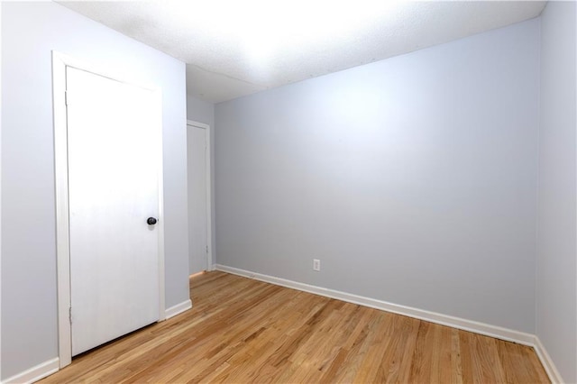 empty room featuring light hardwood / wood-style floors