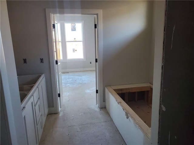 bathroom featuring baseboards