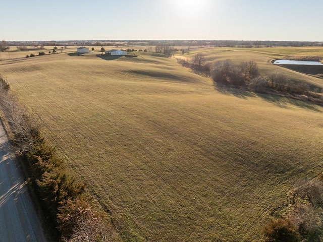 drone / aerial view featuring a rural view