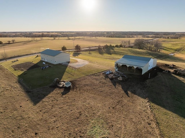 bird's eye view featuring a rural view