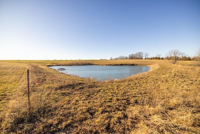 property view of water featuring a rural view