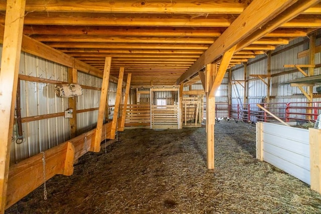 view of horse barn