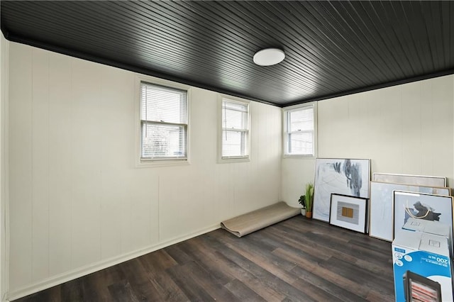 4412 N Jackson Ave, Kansas City, MO 64117 - empty room featuring dark wood-type flooring and a wealth of natural light