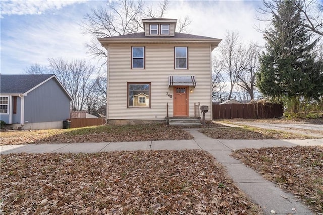 view of front of property