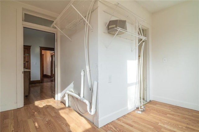 interior space featuring hardwood / wood-style flooring