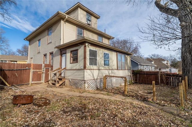 view of back of property