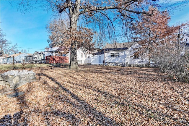 view of back of property