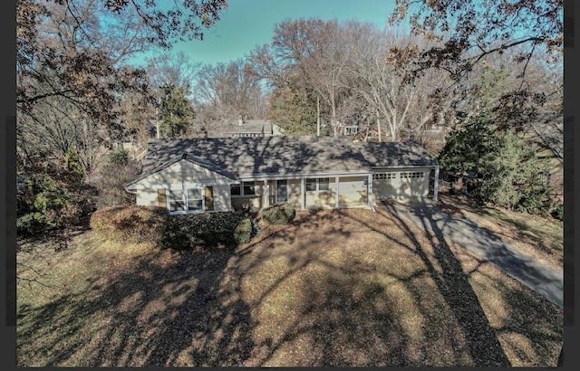 back of house featuring a yard