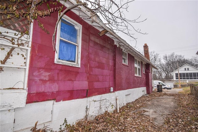 view of home's exterior