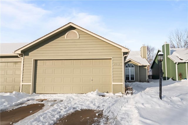 view of front of house featuring a garage