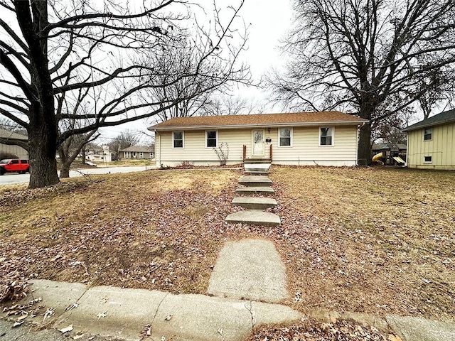 view of ranch-style home