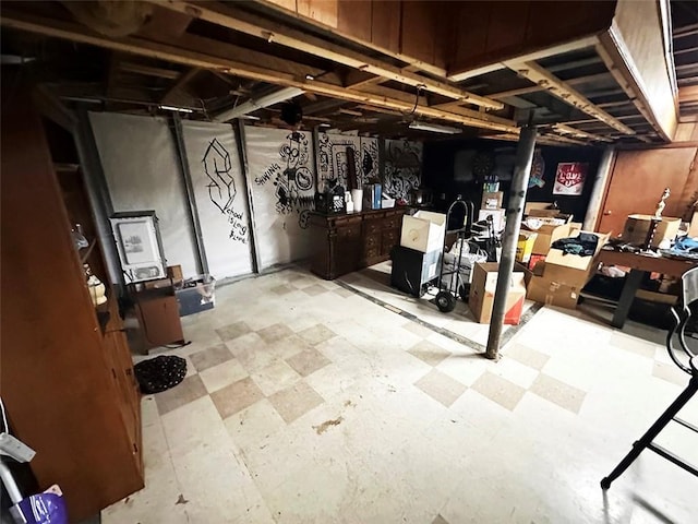 view of basement