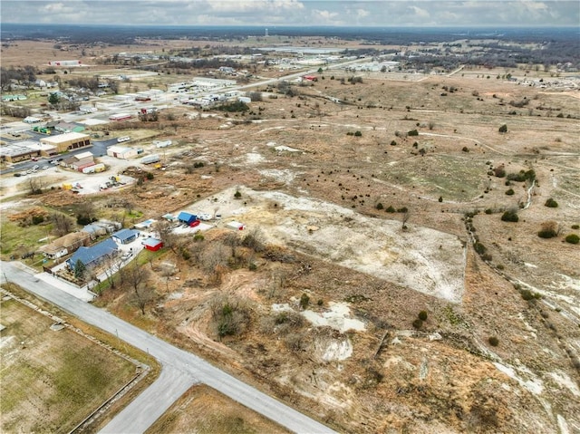 bird's eye view featuring a rural view