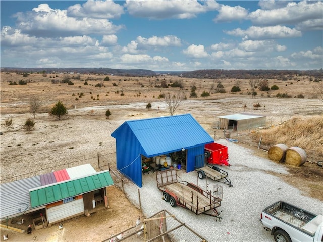 exterior space featuring a rural view