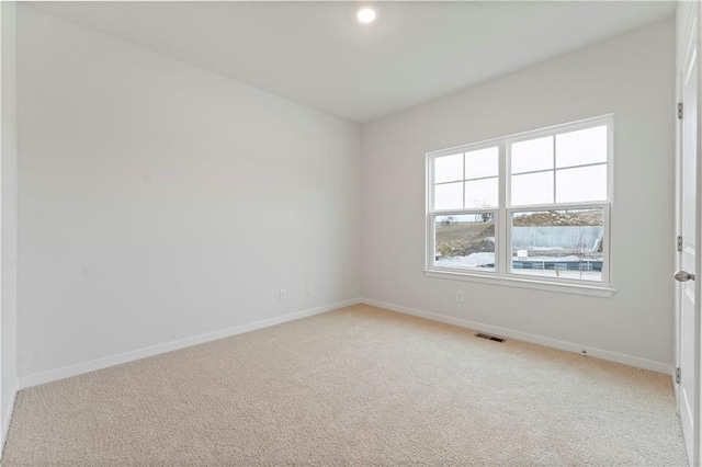 view of carpeted empty room