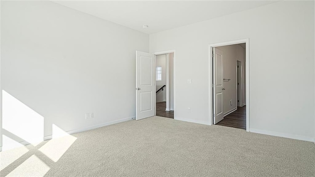 view of carpeted empty room