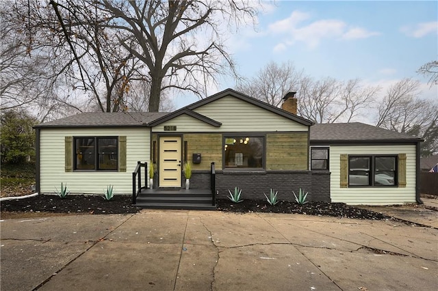 view of bungalow-style house