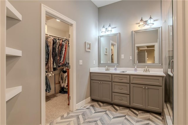 bathroom featuring vanity