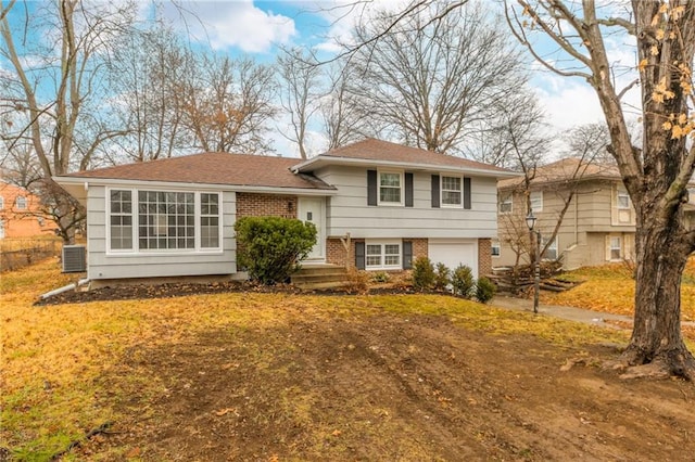 tri-level home featuring a garage