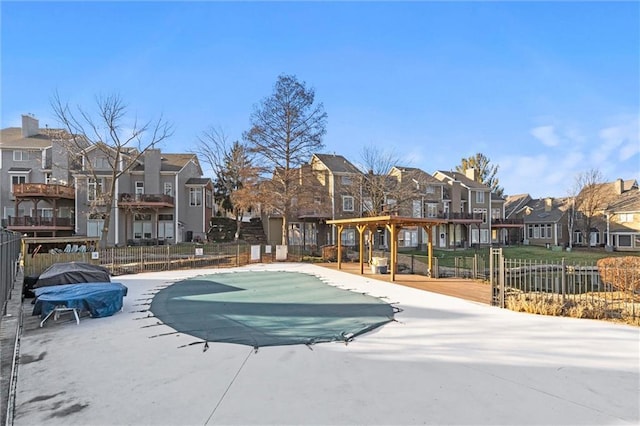 view of pool with a patio