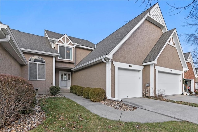 front of property featuring a garage