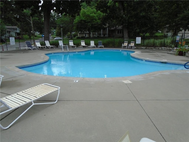 view of pool with a patio area