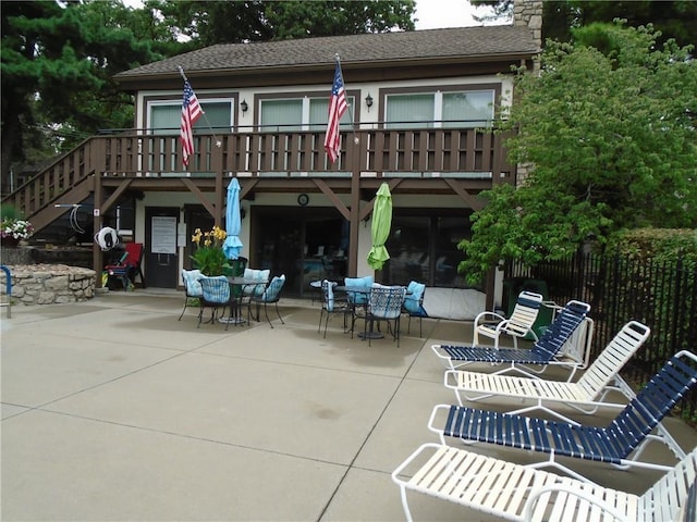 back of house featuring a patio