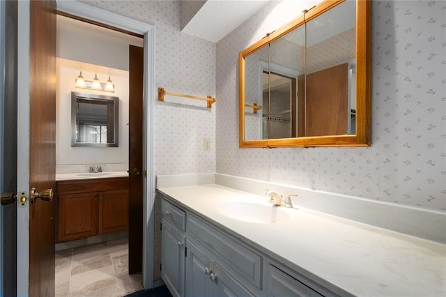 bathroom with vanity