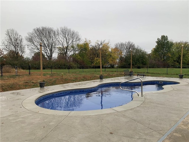 view of pool with a patio area