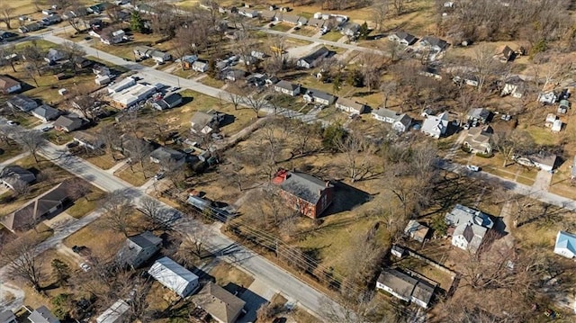 aerial view featuring a residential view