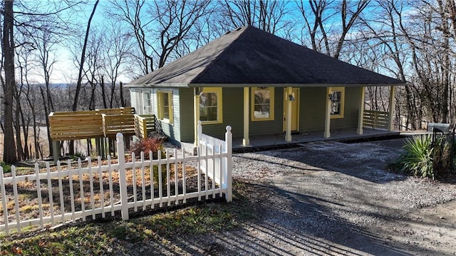 view of front of house with a porch