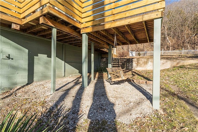 view of horse barn