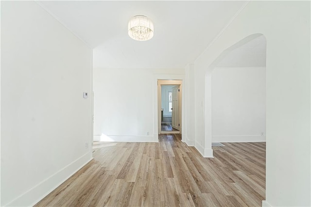 hall featuring light hardwood / wood-style flooring